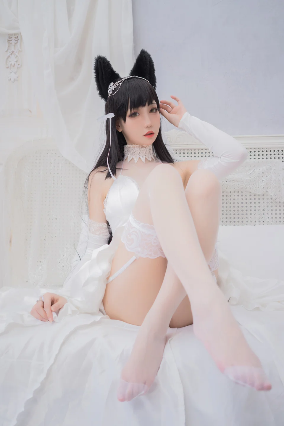 焖焖碳 - 碧蓝航线·爱宕 花嫁 [20P-211MB] tg@simisebaisi 【丝足阁】003.webp